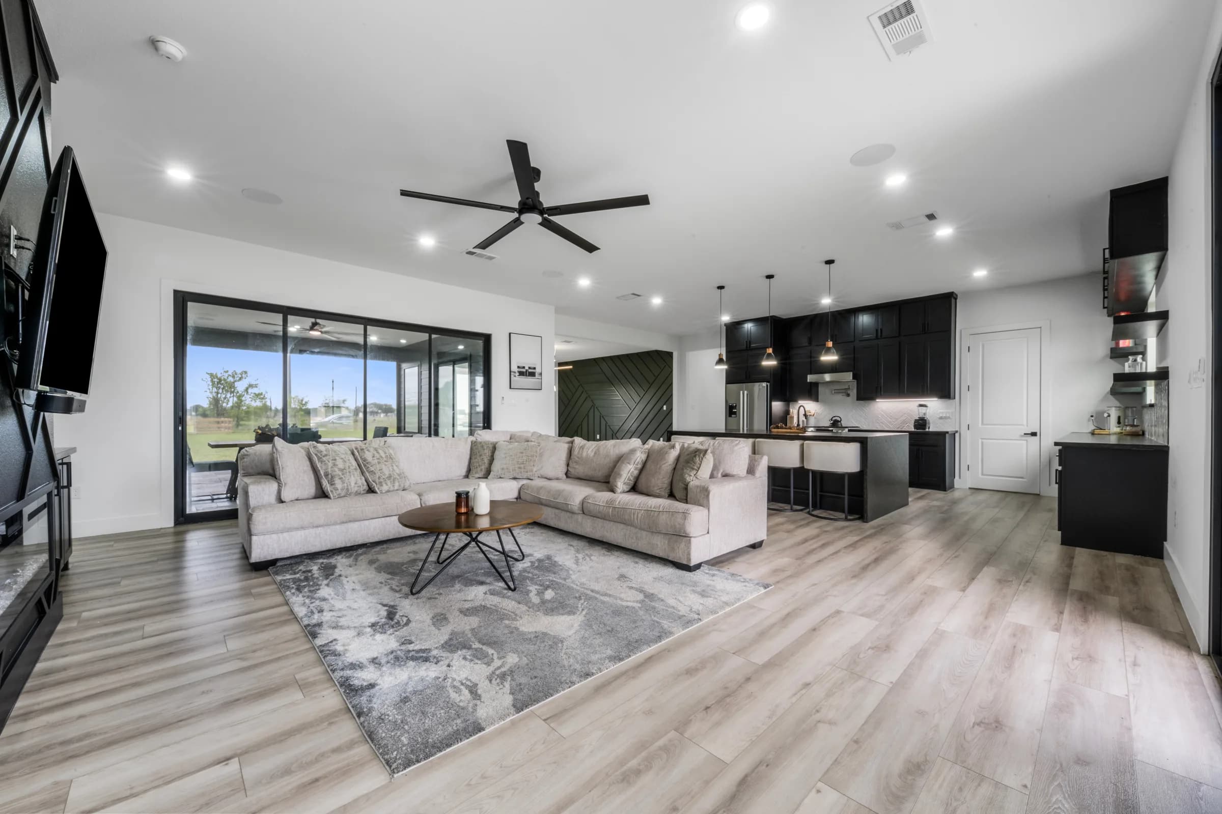 Living room with sectional