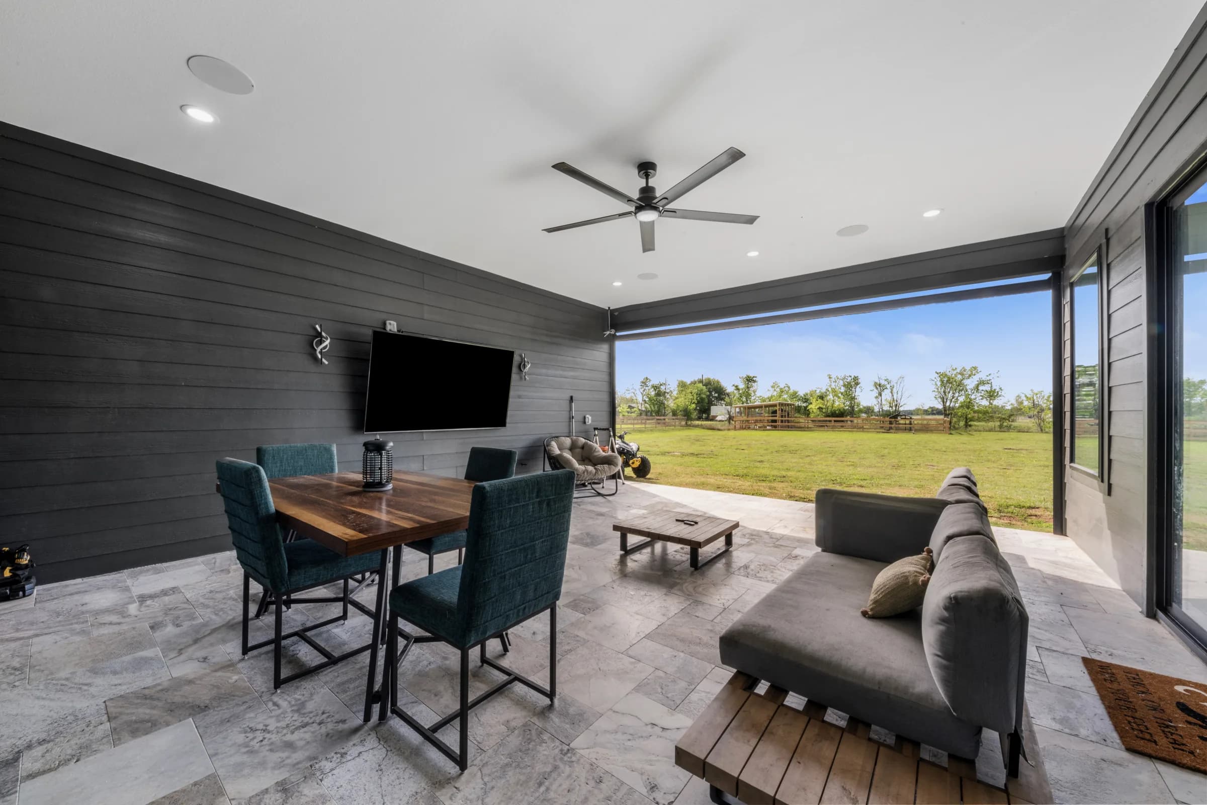 Covered patio